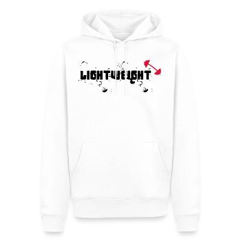 RONNIE COLEMAN LIGHTWEIGHT BABY - Men’s Premium Organic Hoodie - white - Front - Nico (187cm)