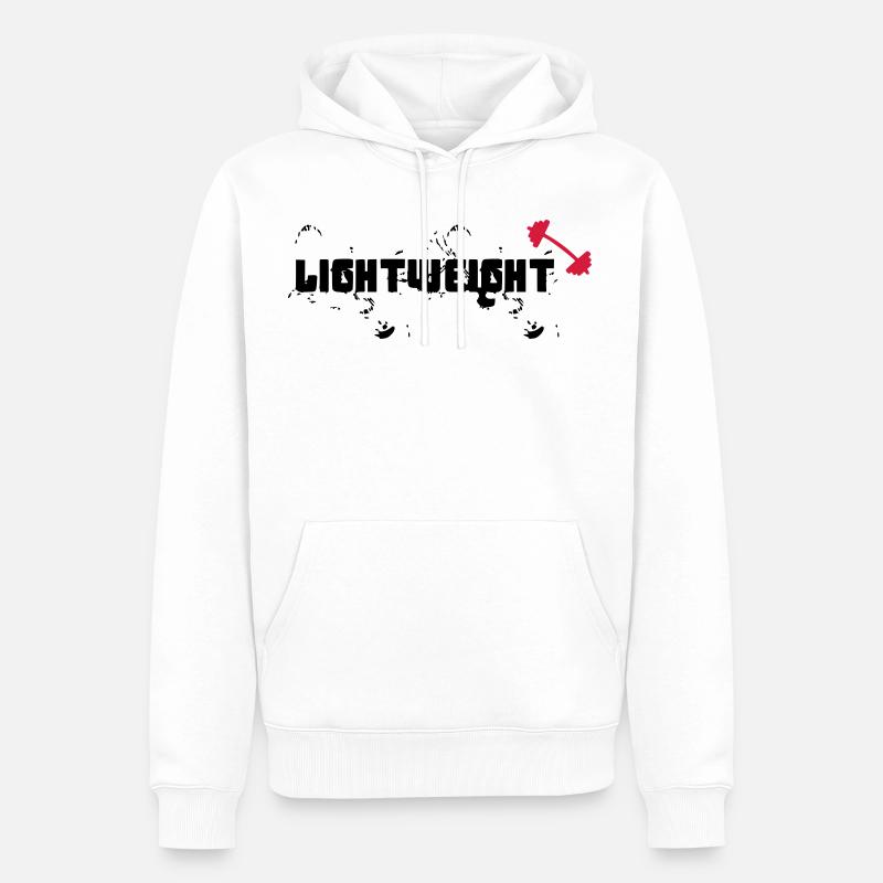RONNIE COLEMAN BÉBÉ LÉGER - Sweat à capuche Premium bio Homme - blanc