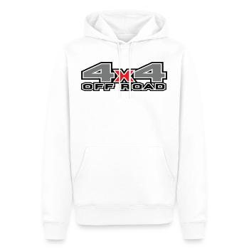 SUV 4x4 hors route - Sweat à capuche Premium bio Homme - blanc - Devant - Nico (187cm)