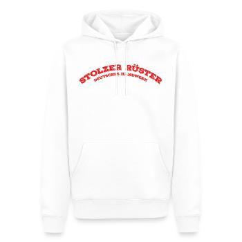 RÜSTER GERÜSTBAUER HANDWERKER Geschenke Shirts - Männer Premium Bio Hoodie - Weiß - Vorne - Nico (187cm)