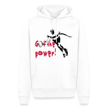 Tennis - Männer Premium Bio Hoodie - Weiß - Vorne - Nico (187cm)