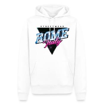 Rom Rome Italien Stadt Skyline Vintage Retro - Männer Premium Bio Hoodie - Weiß - Vorne - Nico (187cm)