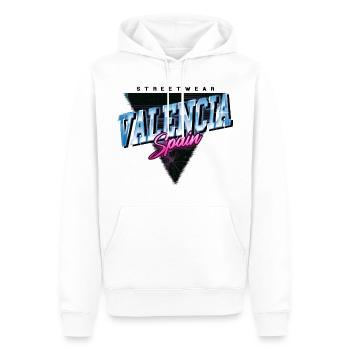 Valencia Spanien Stadt Skyline Vintage Retro - Männer Premium Bio Hoodie - Weiß - Vorne - Nico (187cm)