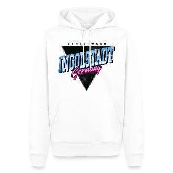 Ingolstadt Deutschland Stadt Skyline Vintage Retro - Männer Premium Bio Hoodie - Weiß - Vorne - Nico (187cm)