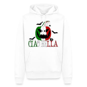 Helloween Italien Ciao Bella - Männer Premium Bio Hoodie - Weiß - Vorne - Nico (187cm)