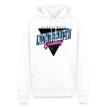 Ludwigshafen Deutschland Stadt Vintage Retro - Männer Premium Bio Hoodie - Weiß - Vorne - Nico (187cm)