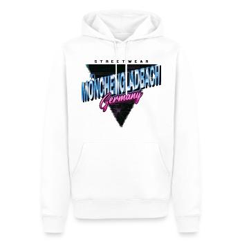 Mönchengladbach Deutschland Stadt Vintage Retro - Männer Premium Bio Hoodie - Weiß - Vorne - Nico (187cm)