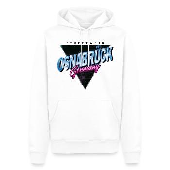 Osnabrück Germany City Skyline Vintage Retro - Men’s Premium Organic Hoodie - white - Front - Nico (187cm)