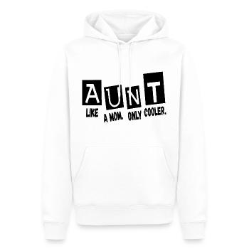 Tante wie eine Mama, nur cooler - Männer Premium Bio Hoodie - Weiß - Vorne - Nico (187cm)