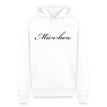 München T-Shirt - Männer Premium Bio Hoodie - Weiß - Vorne - Nico (187cm)