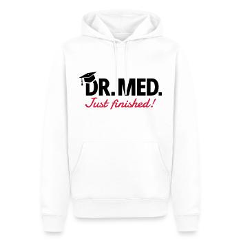 Doktor Medizin - Männer Premium Bio Hoodie - Weiß - Vorne - Nico (187cm)