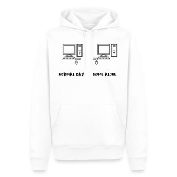 sexe masturbation masturbation porno informatique Internet - Sweat à capuche Premium bio Homme - blanc - Devant - Nico (187cm)