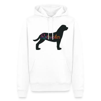 Rottweiler Rottweilerherrchen Hund Hundehalter - Männer Premium Bio Hoodie - Weiß - Vorne - Nico (187cm)
