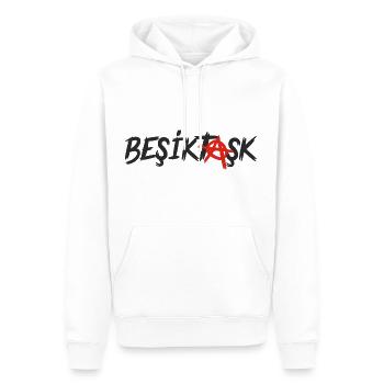Beşiktaşk - Sweat à capuche Premium bio Homme - blanc - Devant - Nico (187cm)