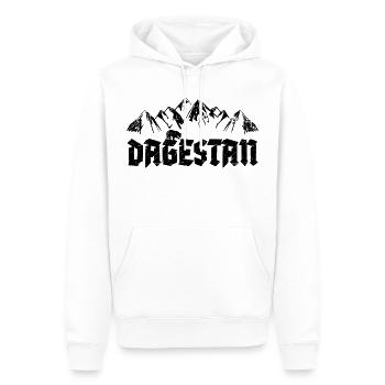 Dagestan Dagestani Dagestaner Berge Bär Schwarz - Männer Premium Bio Hoodie - Weiß - Vorne - Nico (187cm)
