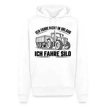 Landwirtschaft Ich fahre Silo Traktor Landleben - Männer Premium Bio Hoodie - Weiß - Vorne - Nico (187cm)