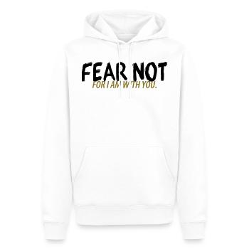 Fear not - Männer Premium Bio Hoodie - Weiß - Vorne - Nico (187cm)