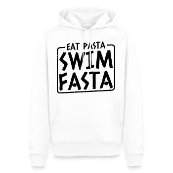 Eat Pasta Swim Fasta 14 - Männer Premium Bio Hoodie - Weiß - Vorne - Nico (187cm)