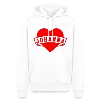 Johanna Herzen - Männer Premium Bio Hoodie - Weiß - Vorne - Nico (187cm)