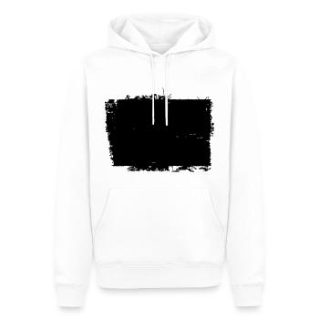 LEINWAND GRUNGE 19 6 - Männer Premium Bio Hoodie - Weiß - Vorne - Nico (187cm)