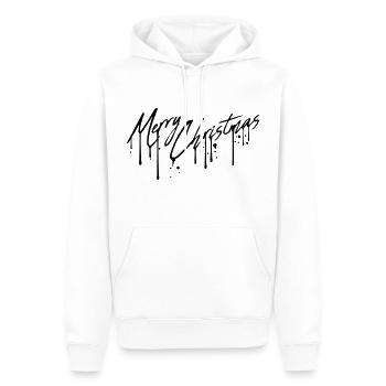 graffiti drops design cool have a merry christma - Men’s Premium Organic Hoodie - white - Front - Nico (187cm)