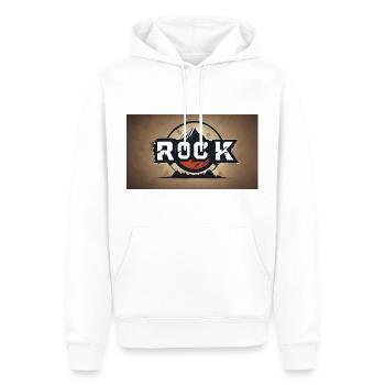 T-shirt Rock - Männer Premium Bio Hoodie - Weiß - Vorne - Nico (187cm)