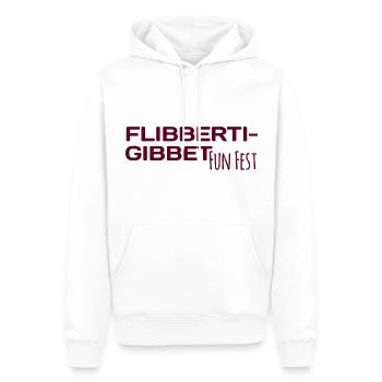 Flibbertigibbet Fun fest - Men’s Premium Organic Hoodie - white - Front - Nico (187cm)