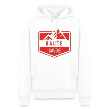 Wappen Haute Savoie 3 - Männer Premium Bio Hoodie - Weiß - Vorne - Nico (187cm)