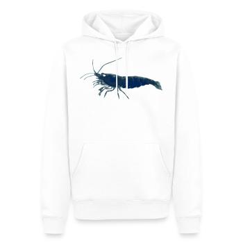 Garnele Blau - Männer Premium Bio Hoodie - Weiß - Vorne - Nico (187cm)