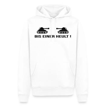 Until one howls tank peace world peace war - Men’s Premium Organic Hoodie - white - Front - Nico (187cm)