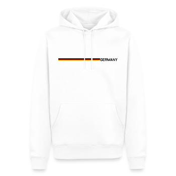 Germany - Männer Premium Bio Hoodie - Weiß - Vorne - Nico (187cm)
