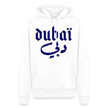 Dubai - Men’s Premium Organic Hoodie - white - Front - Nico (187cm)