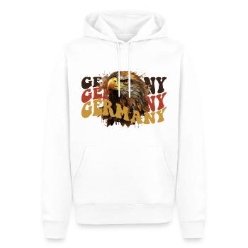 Adler Germany Flagge schwarzrotgold Geschenk - Männer Premium Bio Hoodie - Weiß - Vorne - Nico (187cm)