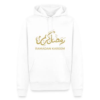 Islamic Ramadan Kareem - Men’s Premium Organic Hoodie - white - Front - Nico (187cm)