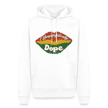 Juneteenth Black History Day Pride Gift - Men’s Premium Organic Hoodie - white - Front - Nico (187cm)