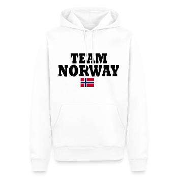 Norwegen - Männer Premium Bio Hoodie - Weiß - Vorne - Nico (187cm)