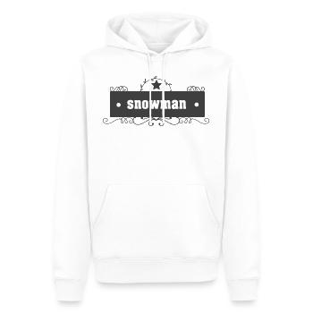Schneemann Snowman - Männer Premium Bio Hoodie - Weiß - Vorne - Nico (187cm)