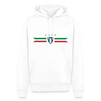 Italia Italy - 2022 - Männer Premium Bio Hoodie - Weiß - Vorne - Nico (187cm)