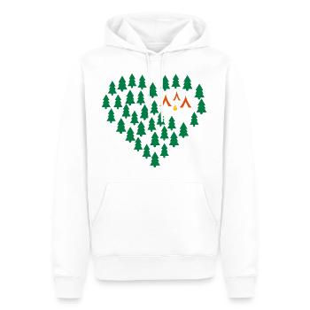 Camping - Men’s Premium Organic Hoodie - white - Front - Nico (187cm)