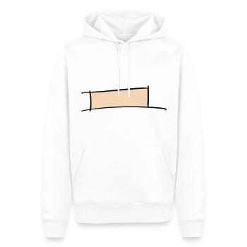 Dekorativer Rahmen. Banner / Namensschild Vorlage. - Männer Premium Bio Hoodie - Weiß - Vorne - Nico (187cm)