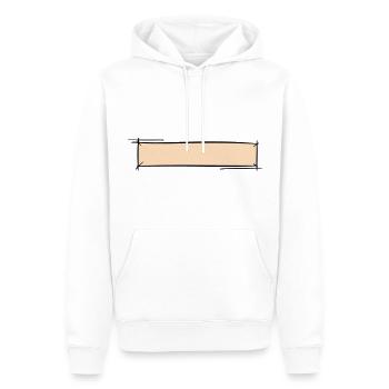 Dekorativer Rahmen. Banner / Namensschild Vorlage. - Männer Premium Bio Hoodie - Weiß - Vorne - Nico (187cm)