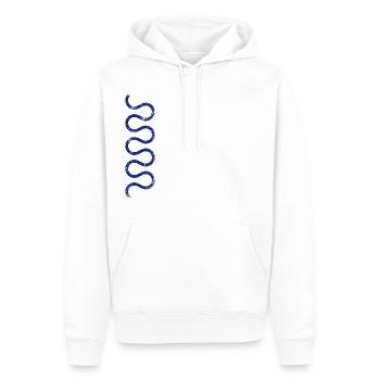 Ornament Ribbon - Men’s Premium Organic Hoodie - white - Front - Nico (187cm)