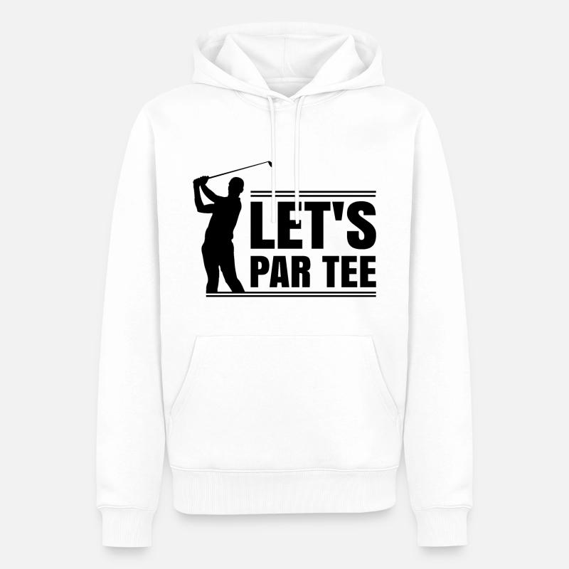 Parions tee - Sweat à capuche Premium bio Homme - blanc
