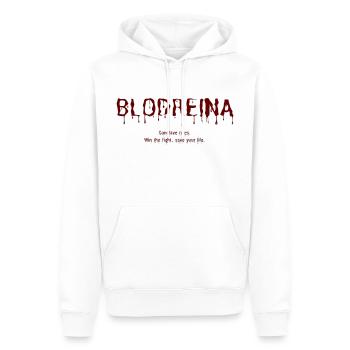 Blodreina - Konklave rules. - Männer Premium Bio Hoodie - Weiß - Vorne - Nico (187cm)