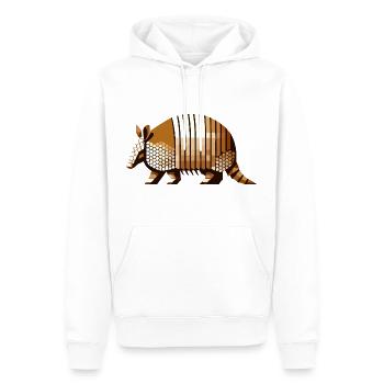 Gürteltier - Männer Premium Bio Hoodie - Weiß - Vorne - Nico (187cm)
