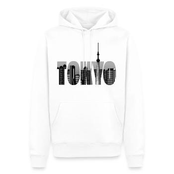 Die Stadt Tokyo Skyline Silhouette Japan Tokyo - Männer Premium Bio Hoodie - Weiß - Vorne - Nico (187cm)