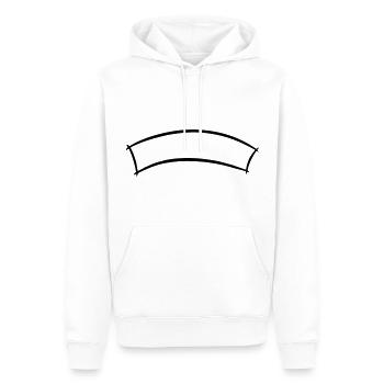 Bannière décorative, Titre/En-tête du cadre de texte - Sweat à capuche Premium bio Homme - blanc - Devant - Nico (187cm)