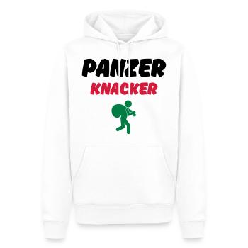 PANZERKNACKER - LOOT - Sweat à capuche Premium bio Homme - blanc - Devant - Nico (187cm)