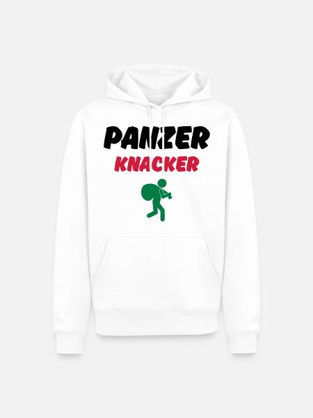 PANZERKNACKER - LOOT - Men’s Premium Organic Hoodie - white