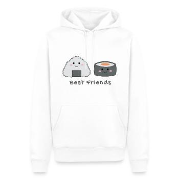 Lustig Fisch Sushi Reis Freunde Geschenk Essen - Männer Premium Bio Hoodie - Weiß - Vorne - Nico (187cm)